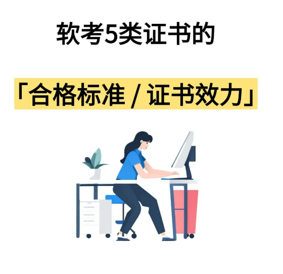 关于软考5类证书「合格标准 / 证书效力」